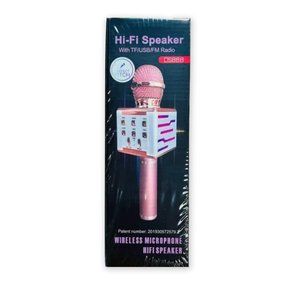 Perfect Pitch Hi-Fi Wireless Microphone Karaoke Speaker in Rose Gold